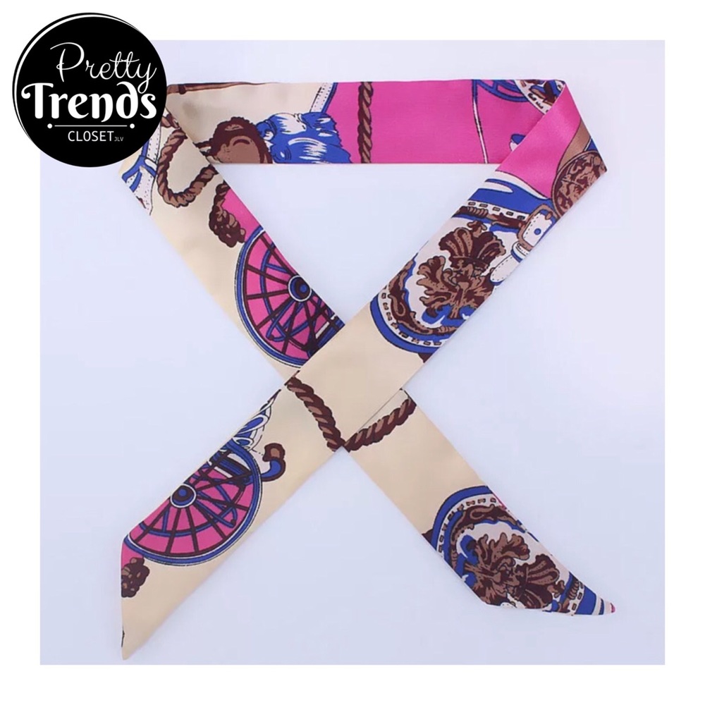 Pair of Silk Skinny Bandana